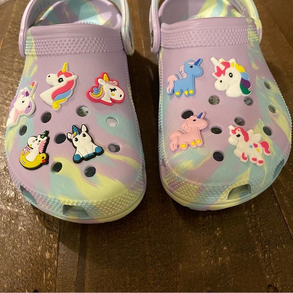 9‎ Piece Assorted Unicorn Crocs Charms Set - Picture 2 of 3